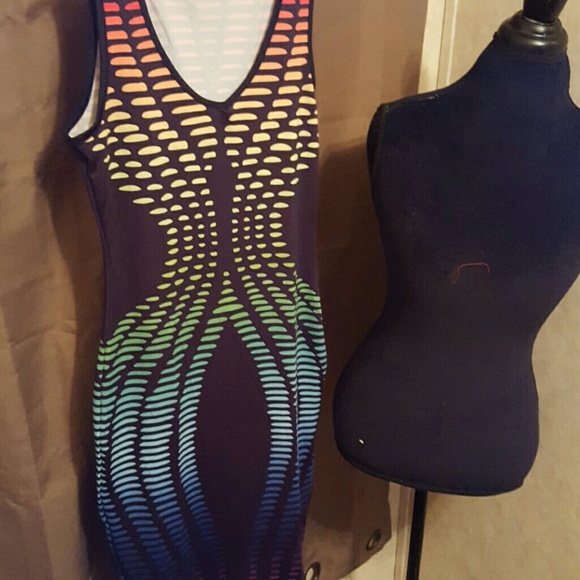 NEW SIZES AVAILABLE Sexy V Neck Bodycon Dress - Picture 3 of 3
