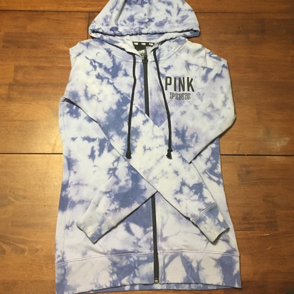 VS Pink tye-dye zip up