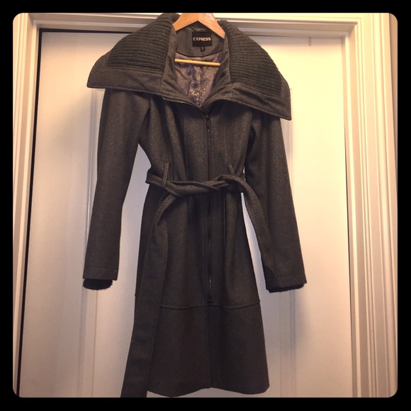 Express wool trench