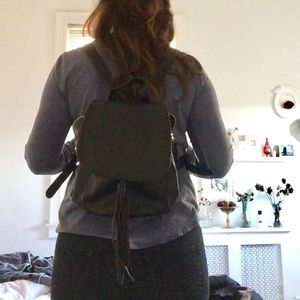Small black backpack