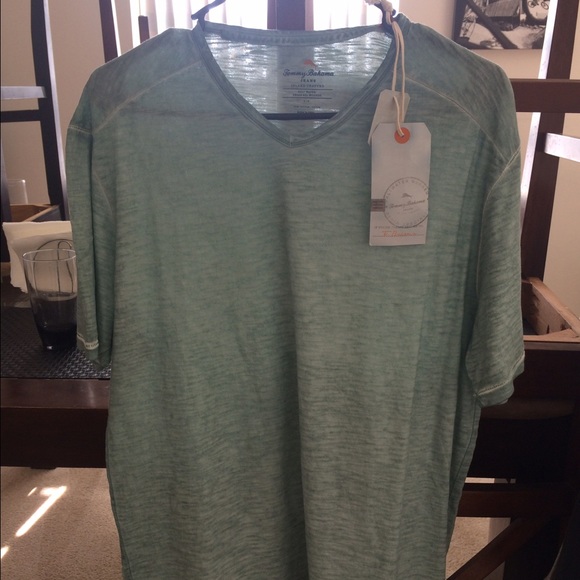 Tommy Bahama V Neck - Seafoam Green NWT
