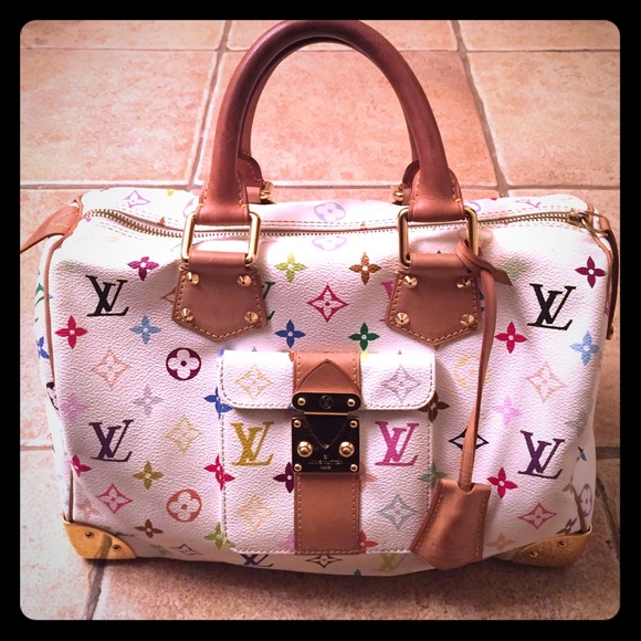 Louis Vuitton Monogram Muticolor Speedy (white)