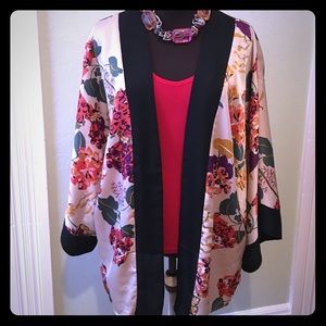H&M Collection silky floral kimono