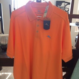 Tommy Bahama Moisture Wicking Polo - Fireball NWT