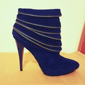 Charlotte Russe Prita Suede Ankle Booties