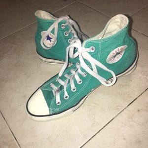 Turquoise Hightop Converse