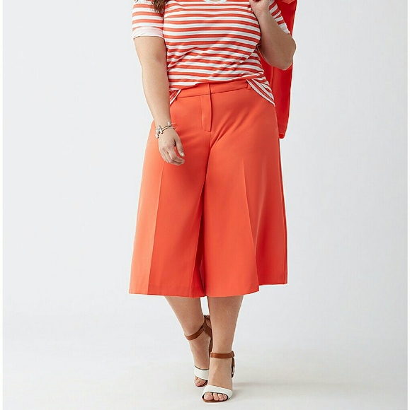 NEW INFINITE STRETCH CULOTTE orange 16 18 pants - Picture 2 of 4