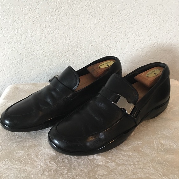 Prada Linea Rossa Buckled Loafer