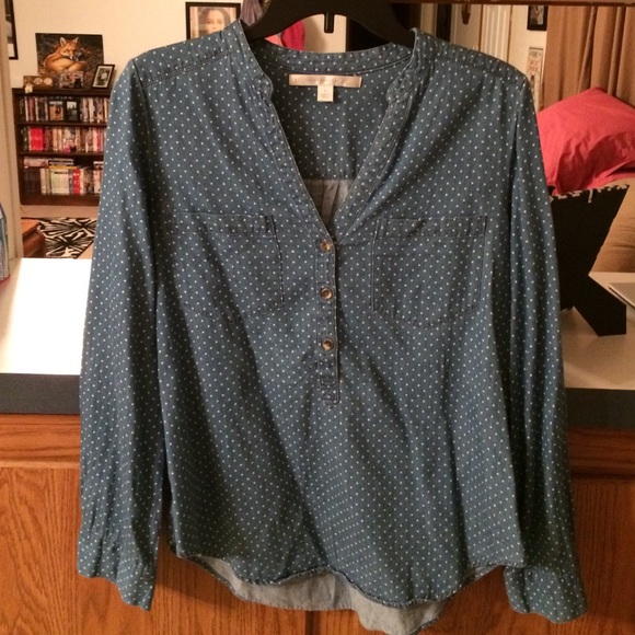 LC Lauren Conrad Tops - 🎄SALE🎄LC Lauren Conrad denim botton down top