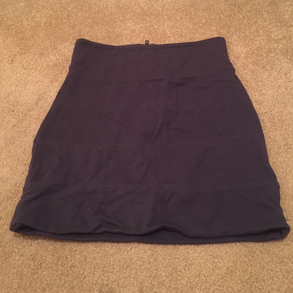Talula Charcoal Knit Mini Skirt