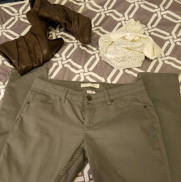 Gray Skinny Pants