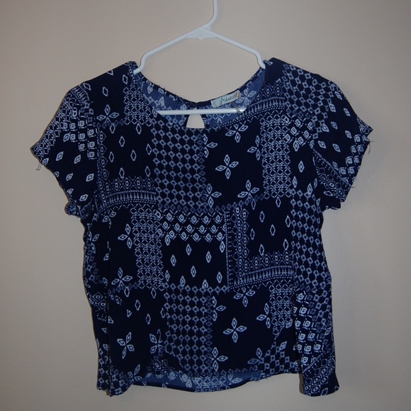 Blue Patterned Shirt