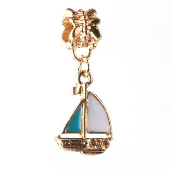 European Charm Gold Sailboat