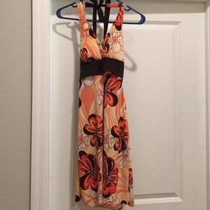 Floral halter dress