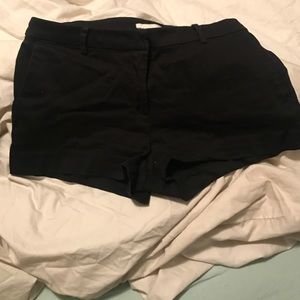 Black dress up shorts