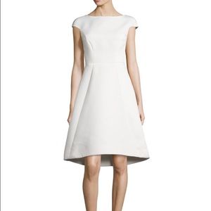 Halston cap-sleeve A-line cocktail dress