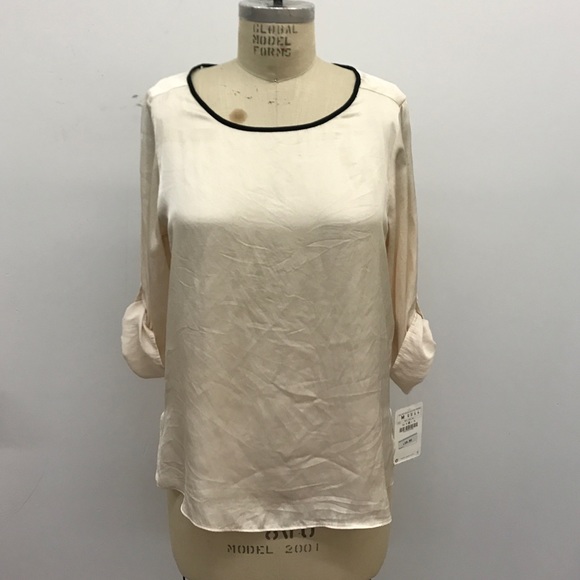 Silky Roll Up Blouse - Picture 3 of 3