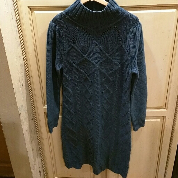 teal sweater dress