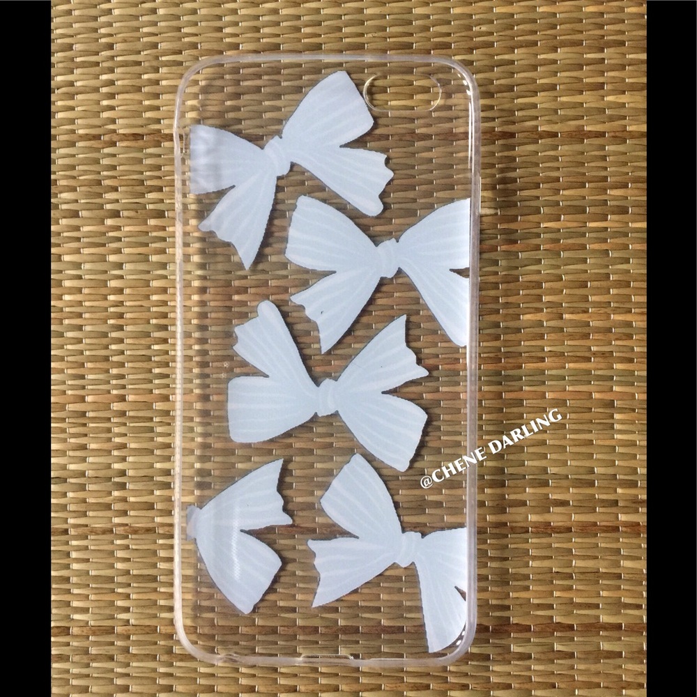 BLK & WHT BOW IPHONE CASE 6/6S PLUS - Picture 3 of 3