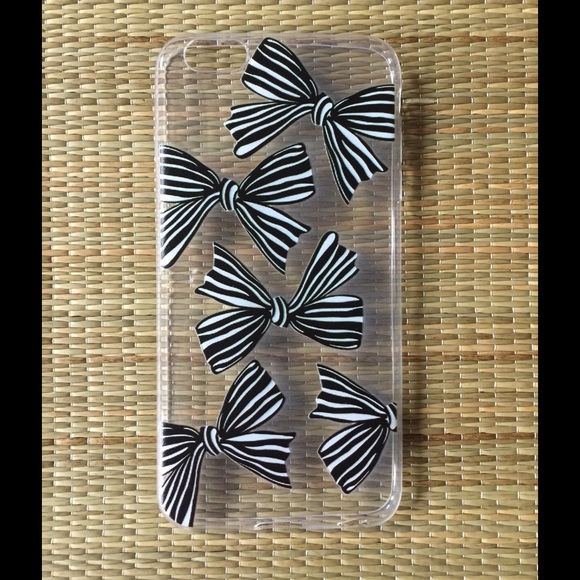 BLK & WHT BOW IPHONE CASE 6/6S PLUS - Picture 2 of 3