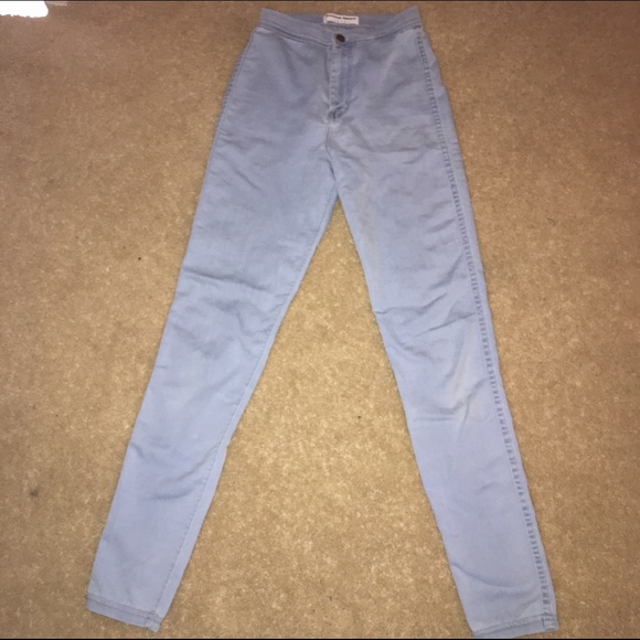 American Apparel Easy Jeans in Light Wash Blue!