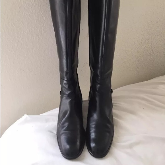 Salvatore Ferragamo Tall Leather Boots