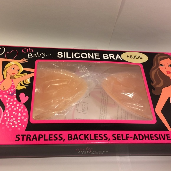 Strapless silicone bra