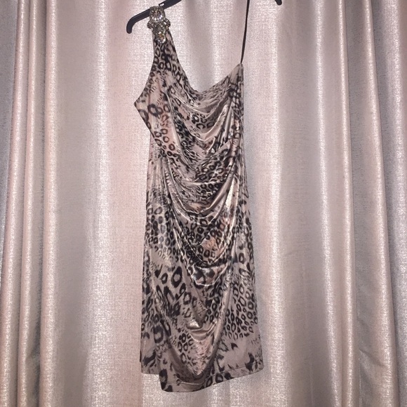 Cocktail Dress Iridescent Leopard