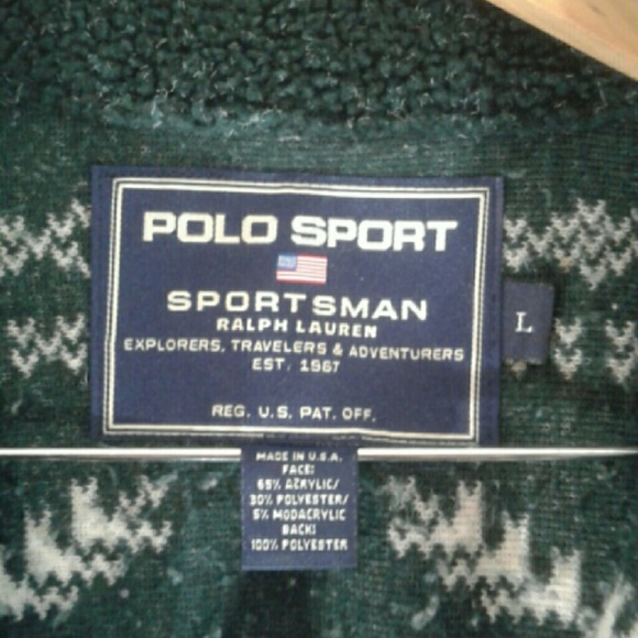 Vintage Polo Sport Sportsman Fleece Pullover - Picture 3 of 4