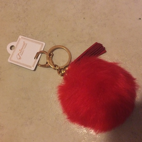 Pom pom key chain