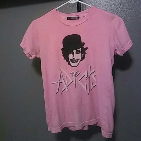 Adicts Punk T-shirt Pink Small