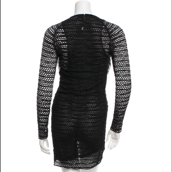 Isabel Marant "Mana" fringe noir dress F/W 11 RTW - Picture 5 of 8