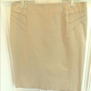 Khaki Pencil Skirt
