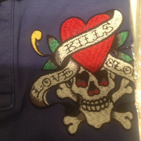 Authentic Men's Ed Hardy Polo - Picture 3 of 4