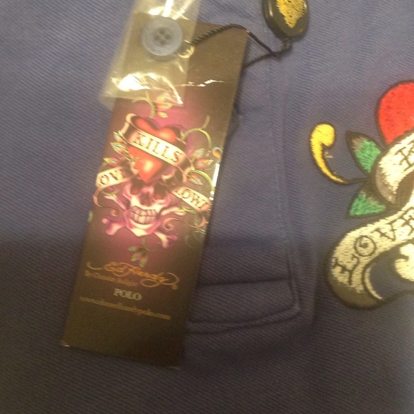 Authentic Men's Ed Hardy Polo - Picture 4 of 4