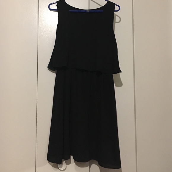 Size large black tank dress