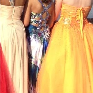Prom dress multi-colored