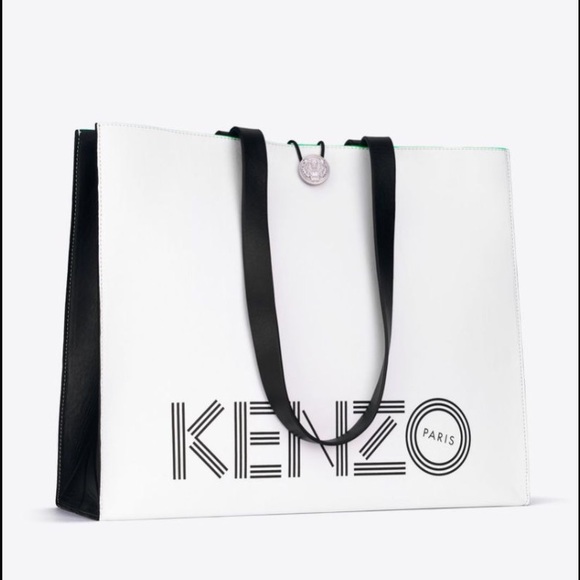 Kenzo + H&M Large Leather Tote.