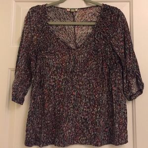 Colorful Anthropologie Top