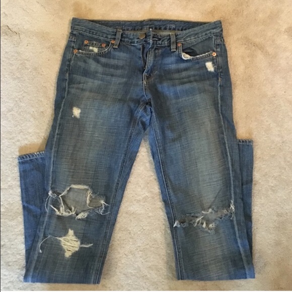 J. Crew ripped jeans