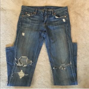 J. Crew ripped jeans