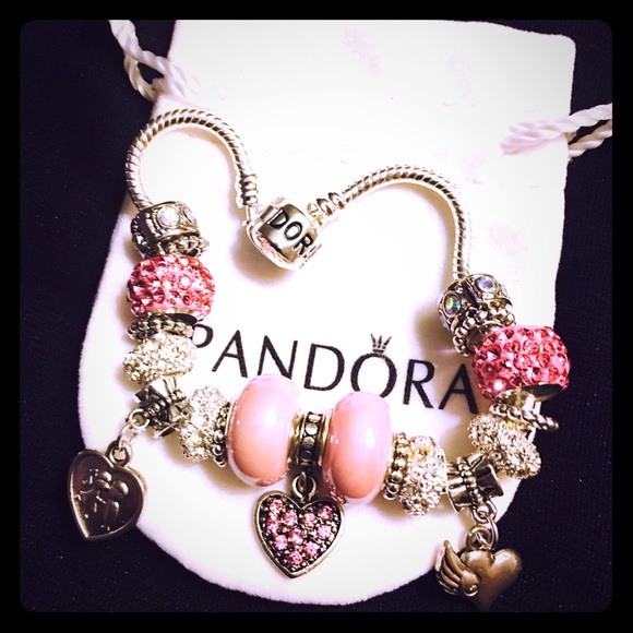 PANDORA Engraved Silver Bracelet