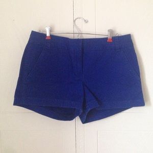 J Crew 3" Chino Short Royal Blue Size 6