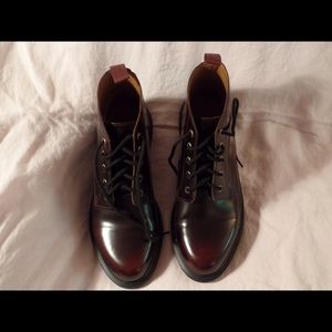 Dr Martens Kensington Emmeline 5-Eye Cherry Boots