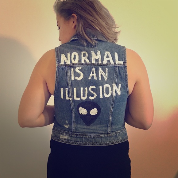 American Eagle homemade Jean Jacket