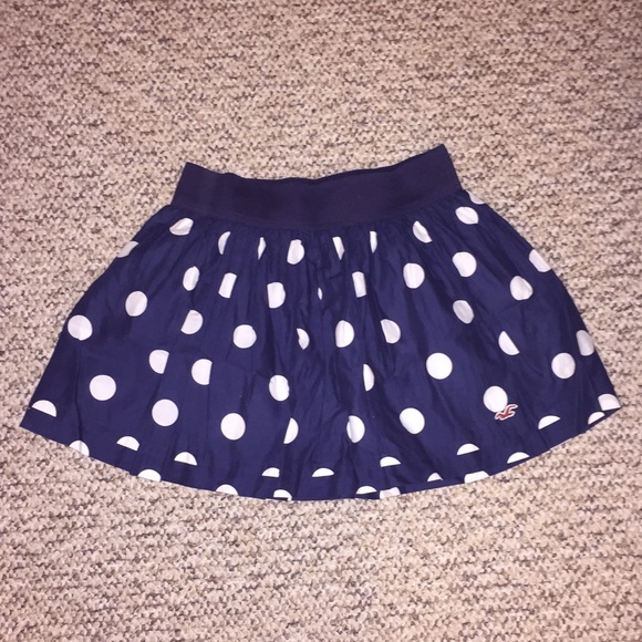 Hollister polka dot skirt