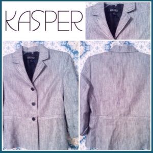 KASPER PEPLUM BLAZER