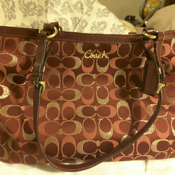 Coach tote and checkbook wallet
