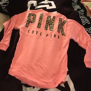 Rare VS Pink crew neck sweatshirt S