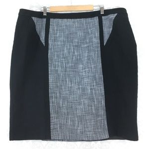 Calvin Klein Gray Black Work Wear Skirt 22W